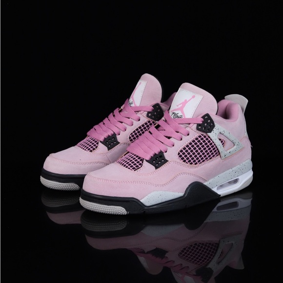 Jordan Women's Pink and Black Sneakers - Picture 3 of 9
